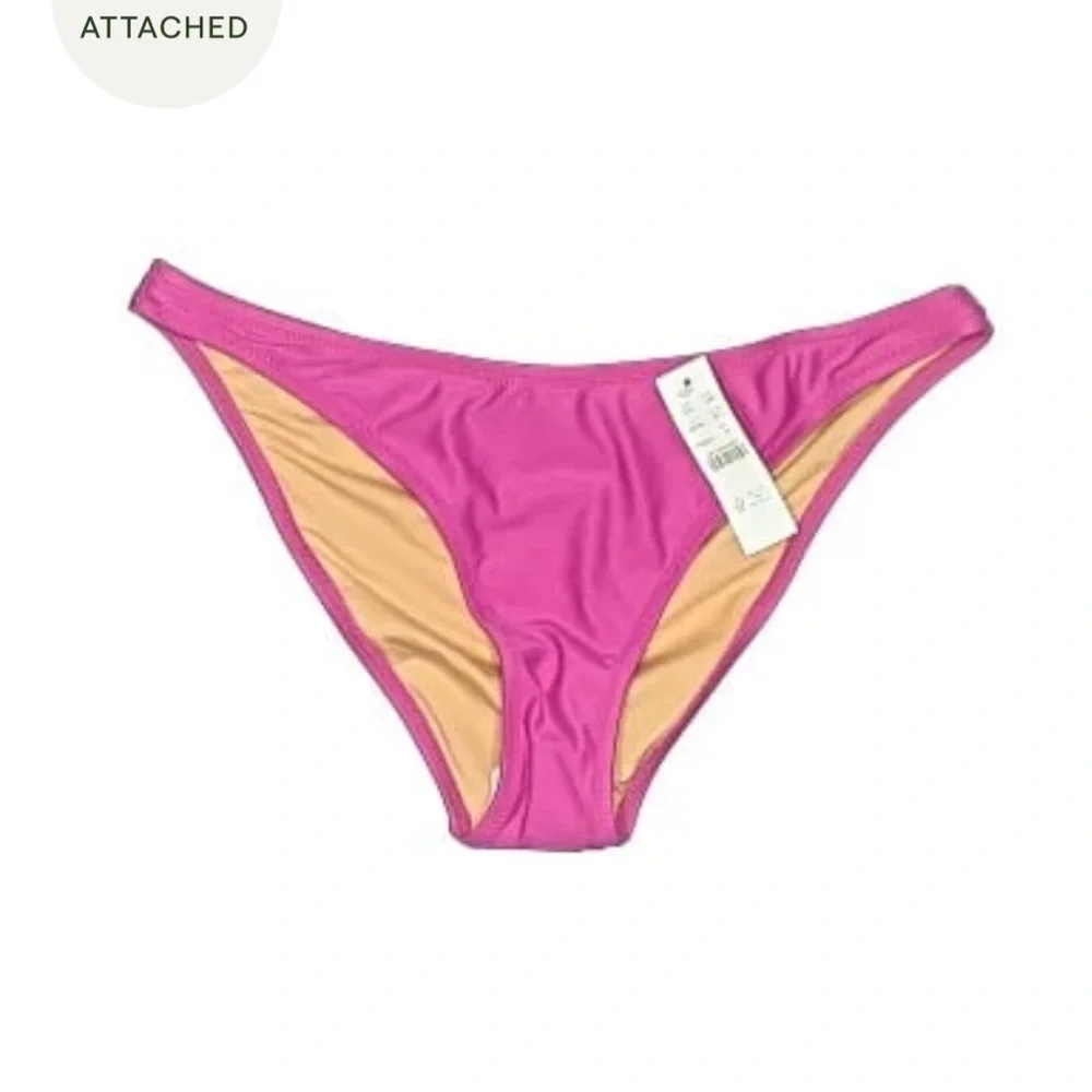 NWT J. Crew Vibrant Pink Triangle Bikini Bottom